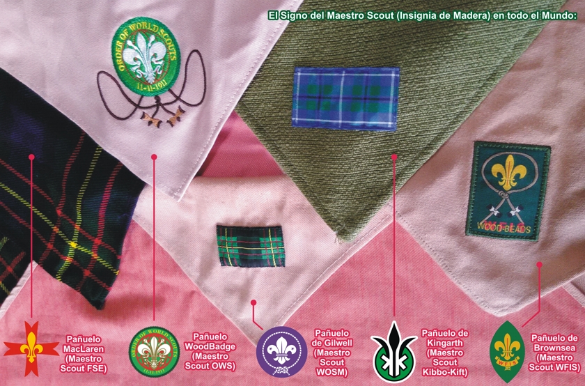 Pañuelo de Maestro Scout en las diferentes Asociaciones