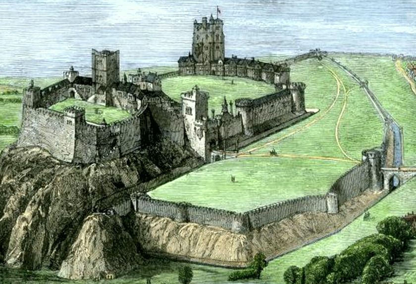 El Castillo de Nottingham. La competencia de la Flecha de Plata se realizó en el campo exterior