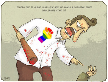 Dictadura Homosexual en acción