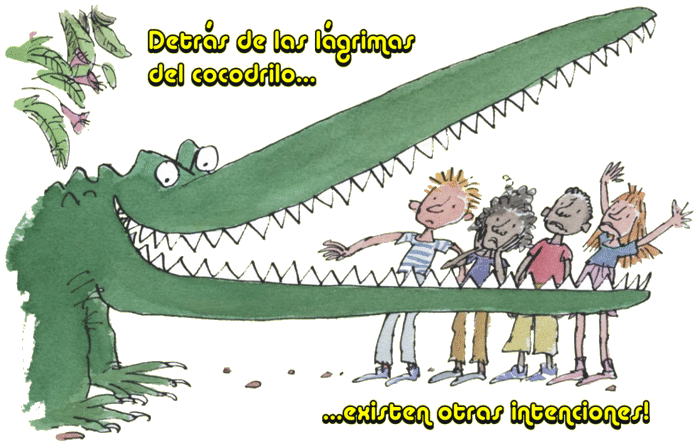 Detrás de las lágrimas del cocodrilo... existen otras intenciones!